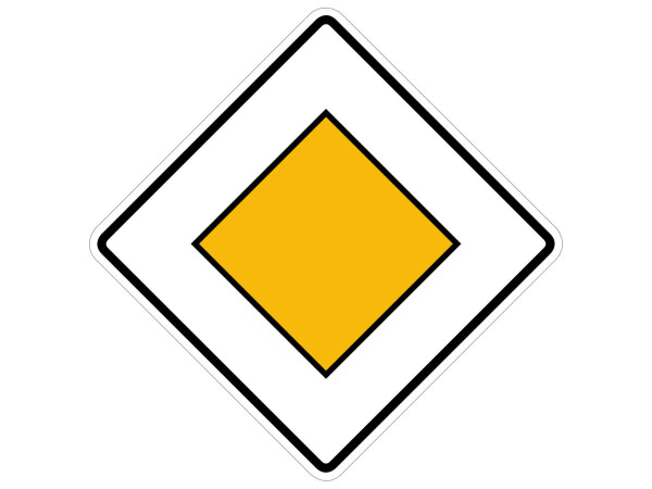 Verkehrszeichen 306 &ndash; Vorfahrtstra&szlig;e