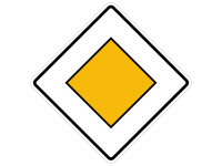 Verkehrszeichen 306 &ndash; Vorfahrtstra&szlig;e