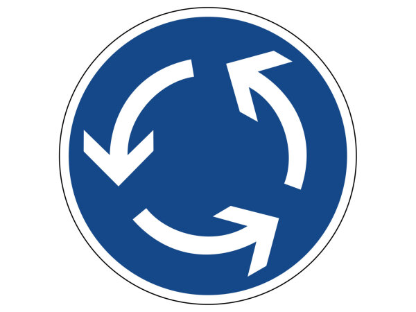 Verkehrszeichen 215 &ndash; Kreisverkehr