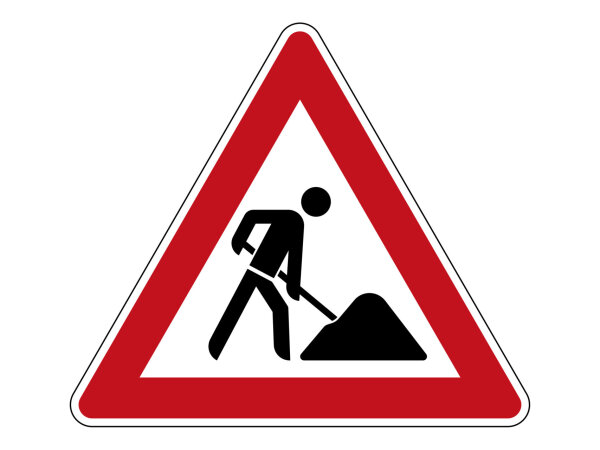 Verkehrszeichen 123 &ndash; Baustelle