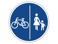 Verkehrszeichen 241-30 &ndash; Getrennter Fu&szlig;- und...