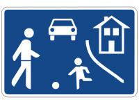 Verkehrszeichen 325.1 &ndash; Beginn eines...