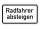 Verkehrszeichen 1012-32 &ndash; Radfahrer absteigen (Zusatzzeichen)