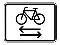 Verkehrszeichen 1000-32 &ndash; Radfahrer kreuzen von...