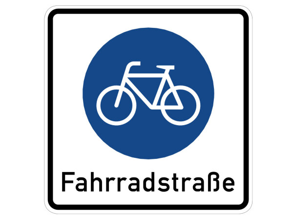 Verkehrszeichen 244.1 &ndash; Beginn einer Fahrradstra&szlig;e