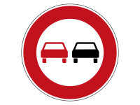 Verkehrszeichen 276 &ndash; &Uuml;berholverbot f&uuml;r...