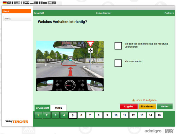 OnlineTeacher24 &ndash; Das Lern- und Pr&uuml;fsystem zum Mofakurs