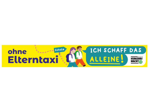 Spannband &ndash; ohne Elterntaxi "Ich schaff das alleine!"